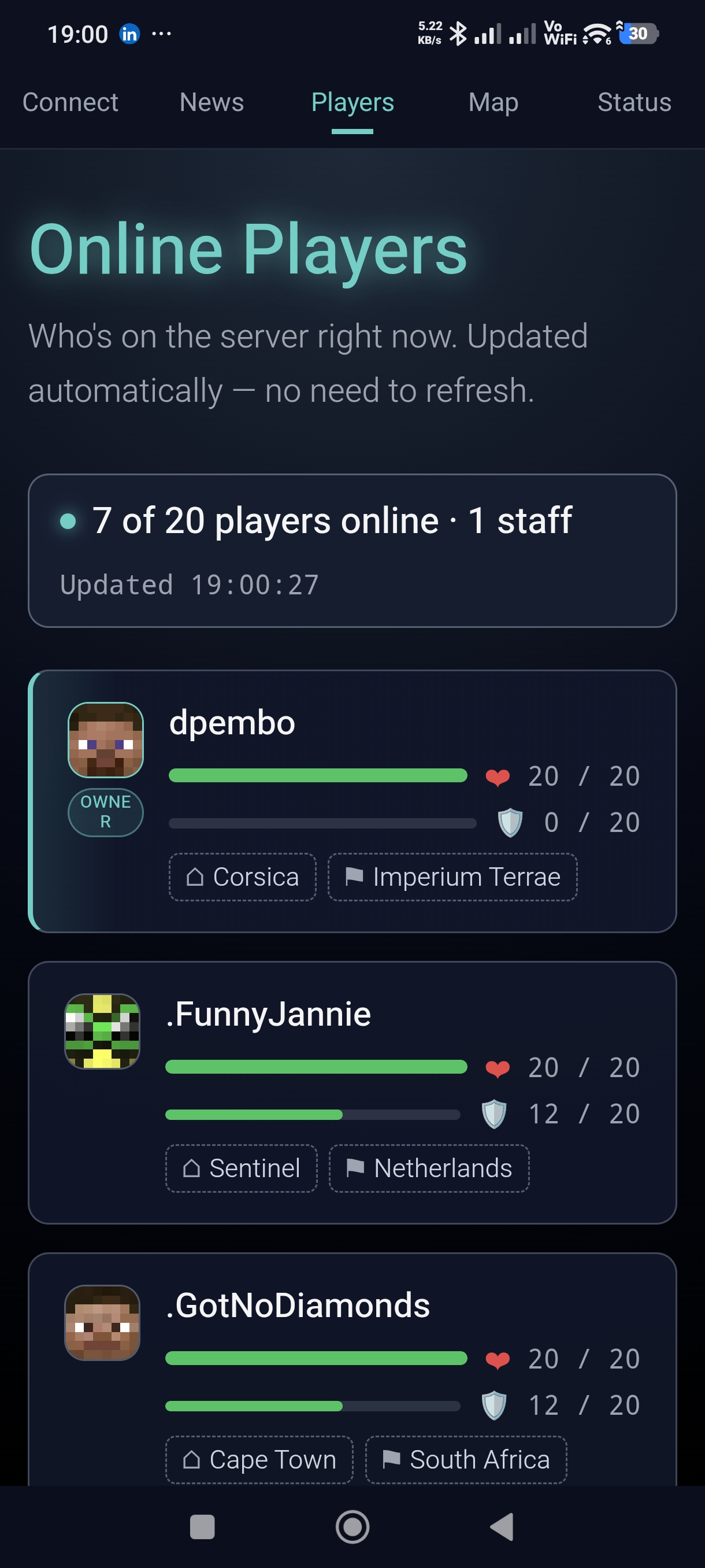 App Player List